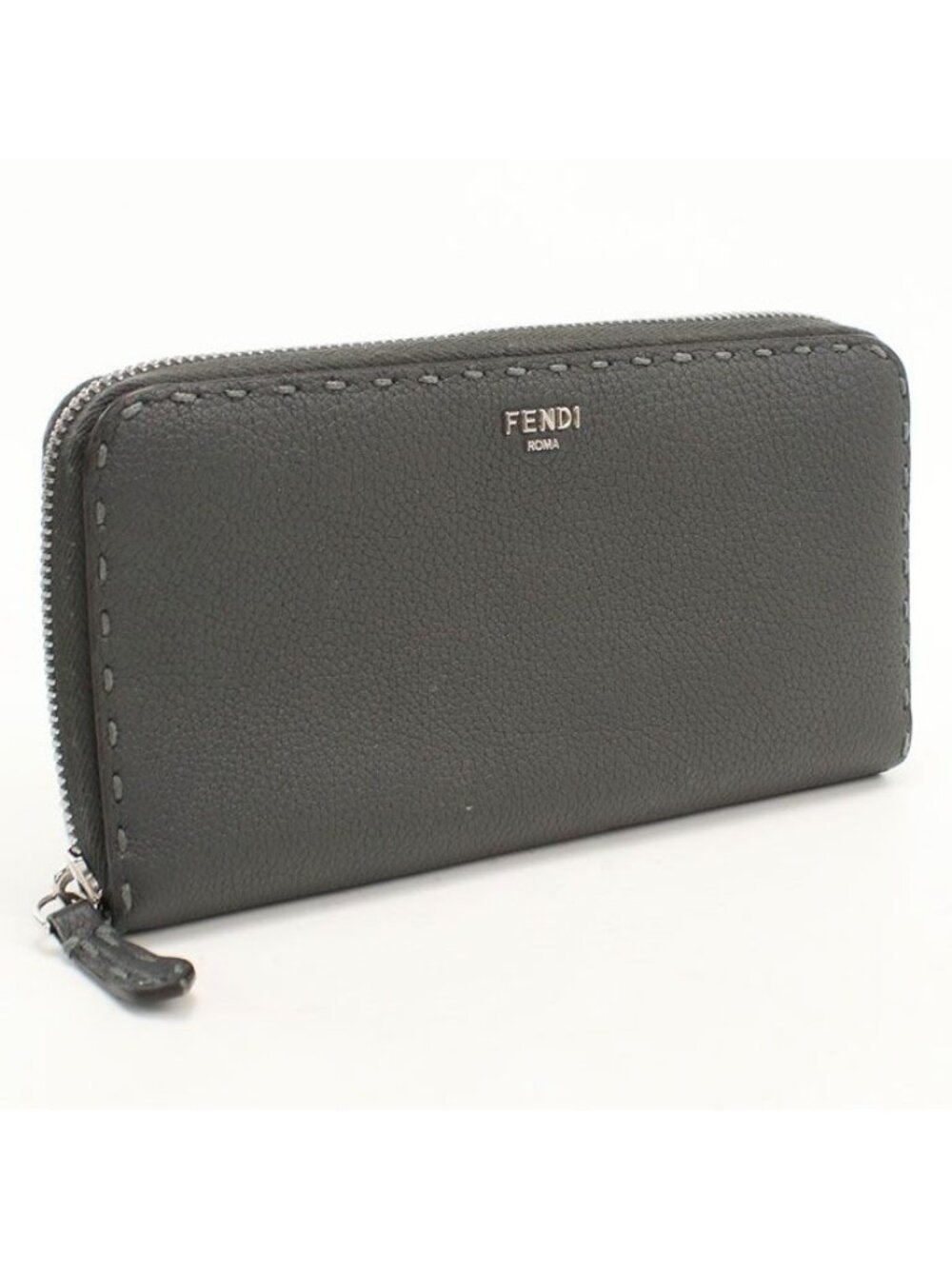 Fendi Selleria Wallet Zip Around Calfskin